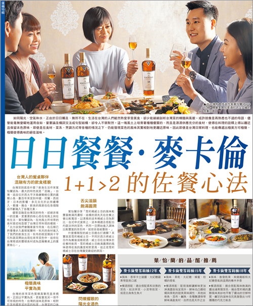麥卡倫雙雪莉桶單一麥芽威士忌 |蘋果日報/工商時報/財訊/蘋果新聞網/聯合新聞網 | 2020/11~12
