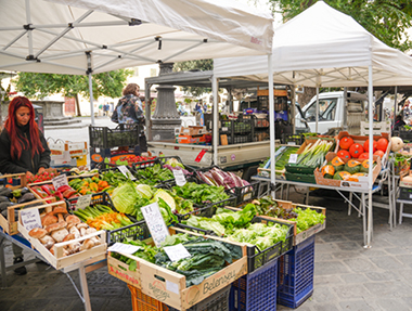 在佛羅倫斯買菜