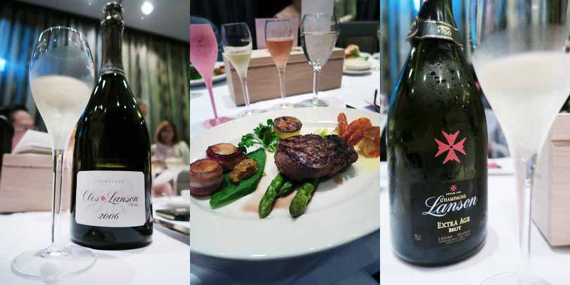 2016.11.12 法國蘭頌Clos Lanson 2006單一葡萄園香檳晚宴（Morton’s 莫爾頓牛排館）