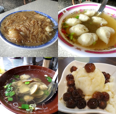 2012.09.06 基隆 廟口小吃：益記麵線焿、大白鯊魚丸、阿華炒麵、三兄弟豆花
