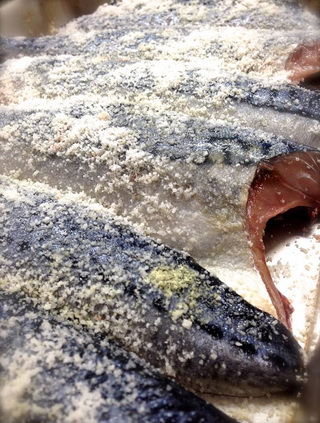 家的滋味！蒸鹽漬青花魚　